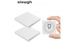 China 16A 433Mhz Wireless Kinetic Energy Switch 2 Way Push Button Waterproof Light Switch supplier