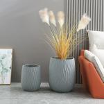 Long Lasting Frost Resistant Fiber Clay Planters Easy Cleaning for sale