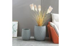 China Long Lasting Frost Resistant Fiber Clay Planters Easy Cleaning supplier