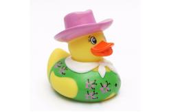 China Weighted Floating Fireman Character Rubber Ducks Cartoon Doctor Postman Design supplier