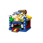 Quadruple Stitching Kids Inflatable Bounce House Football Soccer Theme Commercial Party Bounce for sale