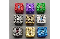 China Chongtian Snake Hollow Metal Dice Set Multi -Faceted Table Game #Dnd#Rpg#Coc supplier