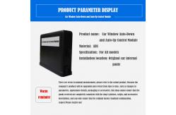 China One Click Control Car Window Accessories Module Black supplier