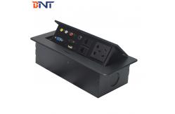 China Office Desk Mounted Power Sockets , Zinc Alloy Universal Power Plug supplier