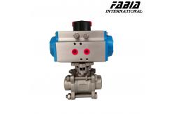 China Air Actuated Ball Valve With Pneumatic Actuator Two Way Butt Welding supplier