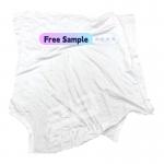 Industrial cleaning 100% cotton White Knit Wiping rags Used T-shirt Good oil absorption Industrial rags for sale
