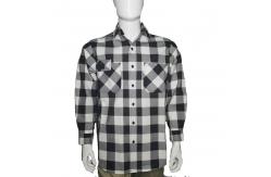 China Yarn Dyed Twill FR Long Sleeve Button Down Shirts HRC2 Level 7.5oz supplier