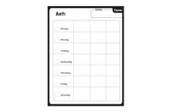 China Customized White Magnetic Fridge Calendar Paper Monthly Family Planner supplier