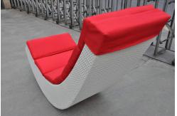 China Comfortable Resin Wicker Rocking Chair supplier