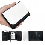 Big Capacity Multiple Card Slots Sublimation Trifold Leather Wallet For Men And Women for sale