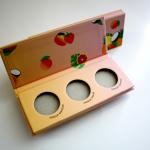 Matte Lamination Empty Blush Palette DIAM 30MM 3 Pans Position for sale