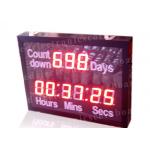 Outdoor Led Digital Clock Large Display With Wireless Remote Controller for sale