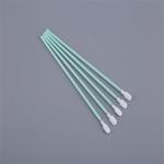 Polypropylene Handle Polyester Swab , Knitted Fiber Cleaning Swabs Q Tips for sale