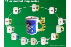 China 11and 15 OZ Side Color series MUG supplier