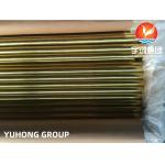ASTM B111 UNS C44300 Admiralty Brass Seamless Tube, Copper Alloy Heat Exchanger Tube for sale