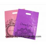 Clothes Packaging HDPE Plastic Die Cut Handle Bags for sale