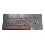SUS304 IP68 Wall Mounted Metal Keyboard With Mechanicall Trackball for sale