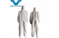 China US 0/Piece Samples Disposable White Microporous Protective Coverall Hypo-Allergenic supplier