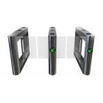 IR Sensor IP44 40W Acrylic Swing Barrier Turnstile Fast Pass Speed BLDC