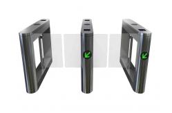China IR Sensor IP44 40W Acrylic Swing Barrier Turnstile Fast Pass Speed BLDC supplier