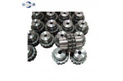 China Power Flexible Drive Coupling Steel Sprocket Chain Coupling Customized supplier