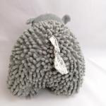 Customized PP Cotton Stuffed Animal Toys Plush Grey Rhinoceros Plush Doll