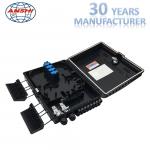 16 Port Outdoor Fiber Distribution Box Black Outdoor Optical Distribution Frame for sale