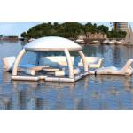 Drop Stitch Grey Leisure 6m Inflatable Floating Island for sale