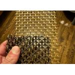 Sgs Ss304 Architectural Woven Wire Mesh In Rolls Antique Brass Plated for sale