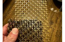 China Sgs Ss304 Architectural Woven Wire Mesh In Rolls Antique Brass Plated supplier