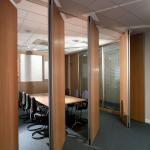 Commercial Used No Floor Track Movable color choose 80 mm Soundproof Operable Wall Partition For Office for sale