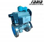 Flanged Connection Pneumatic 304 Stainless Steel Ball Valve Two Piece for sale