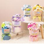 Ready-Made Plush Doll Snack Lollipop Bouquet Multiple Color Option for sale