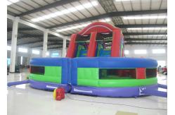 China Giant Inflatable Assault Course , Outdoor Game Boot Camp Bouncy Obstacle Course supplier