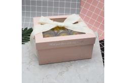 China Bow Tie Gift Box / Clear Plastic Cardboard Box With Window Lid Custom Logo supplier