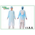 Waterproof Disposable Long Sleeve Non Woven Polyythene Isolation Gown for sale