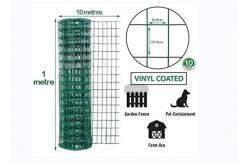 China PE PVC Coated Galvanized Welded Wire Mesh 1x1 1x2 supplier