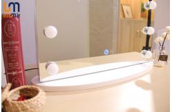 China Adjustable Makeup Vanity Mirror With Lights 24 Bulbs Aluminum Frame supplier