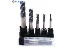 China Carbide Square End Mill 1/2 In Shank 30 Degrees Helix Angle supplier