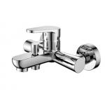 Chrome Plated Bath Mixer Taps Single Lever In Wall Installation for sale
