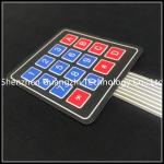 Membran Microswitch Water Resistant Keyboard 4 * 4 Matrix 16 Key 7P Connection