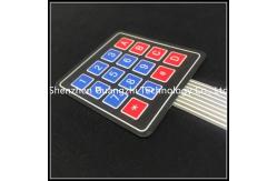 China Membran Microswitch Water Resistant Keyboard 4 * 4 Matrix 16 Key 7P Connection supplier