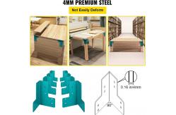 China 15.5kg Heavy Duty Workbench Bracket Kit Sturdy Steel Brackets Powder Coated supplier
