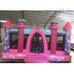 Princess Castle Kids Inflatable Bounce House 0.55mm Pvc Tarpaulin 3 - 15years Old Children for sale