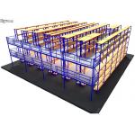 Powder Coated Mezzanine Racking System Multi - Level Steel Structure Shelves Racks