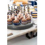 Biodegradable Disposable Ebra Pattern Candy Strip Dyeing Wooden Cutlery For Picnics