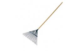 China STEEL Leaf Rake with 1.2M Wooden Handle Efficiently Remove Leaves and Debris supplier