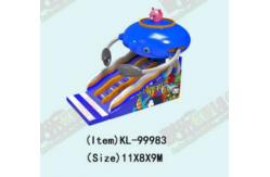 China Children Fun Park Inflatable Spaceship Slide For Rentals supplier