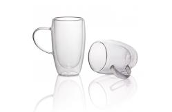 China OEM Borosilicate Double Wall Glass Tea Insulated Cups 80ml supplier