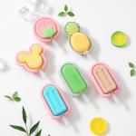Silicone Popsicle Molds, Cute Ice Pop Molds Reusable Cake Pop Mold Set With Lid Popsicle Sticks, Easy Release BPA Free Cartoon Ice Cream Mold For Kids for sale